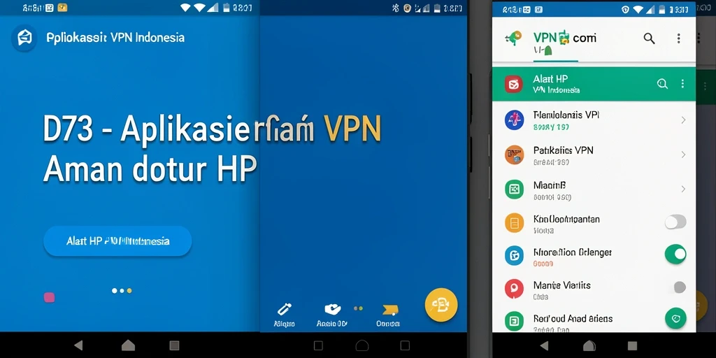 Antarmuka D73 yang sederhana dan intuitif untuk pengguna VPN.