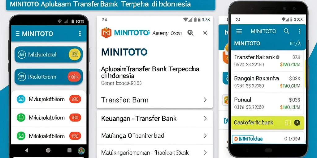 Tampilan antarmuka MINITOTO yang sederhana dan fungsional untuk transfer bank.