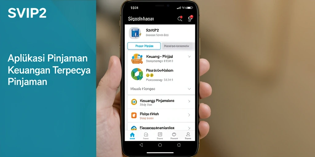 Antarmuka aplikasi SVIP2 yang sederhana dan fungsional.