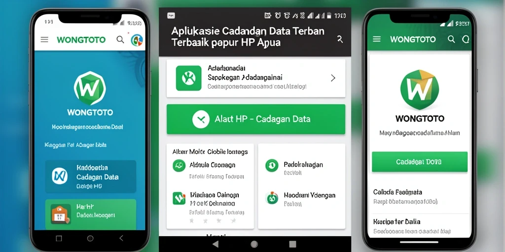 Antarmuka WONGTOTO yang ramah pengguna untuk Cadangan Data.