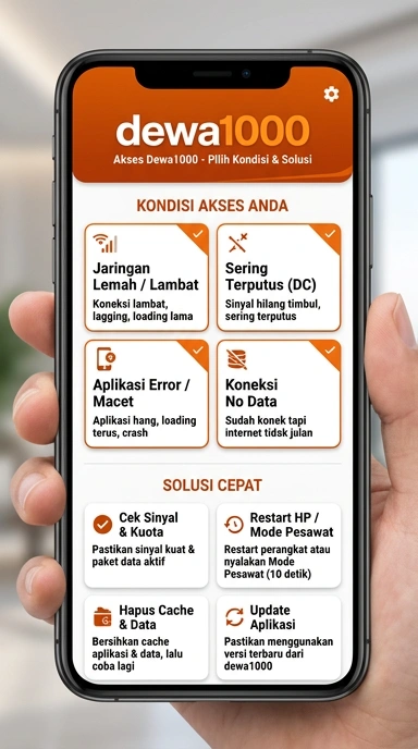 Tampilan link alternatif dewa1000